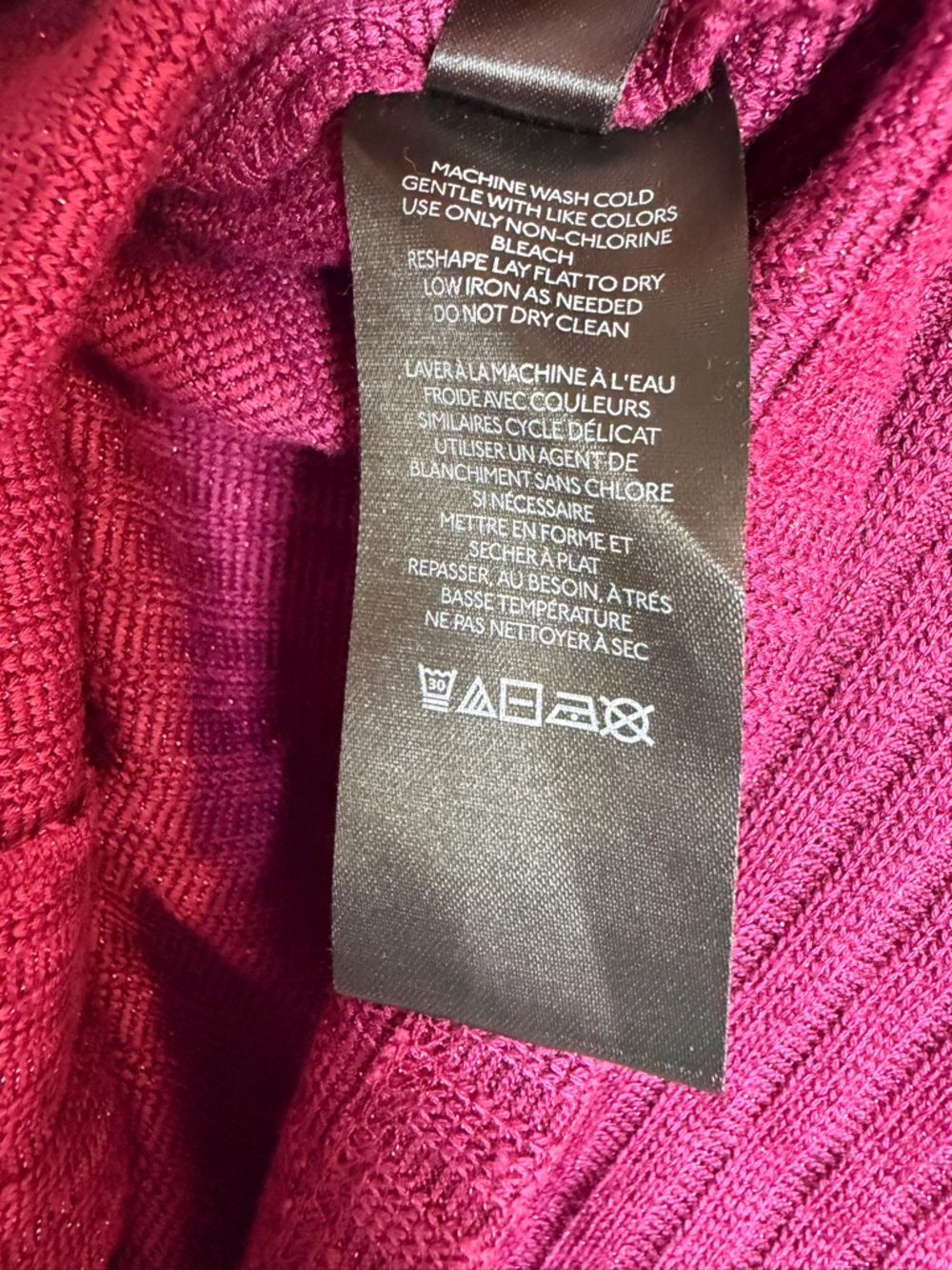 Maeve Deep Berry Ribbed Button-Down Cardigan - Picture 6 of 7